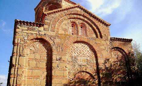 A close view of old church near Isar hill